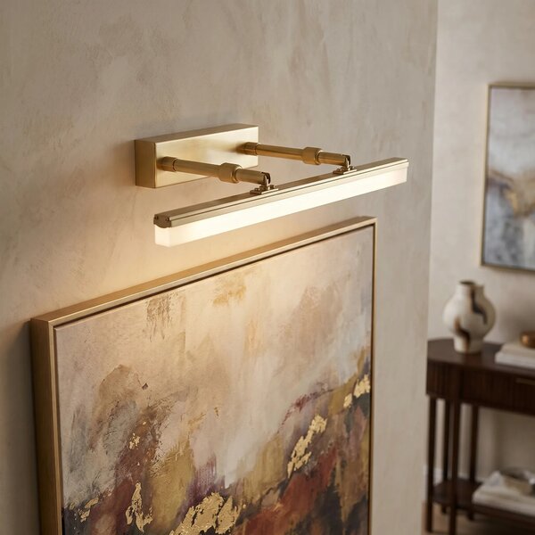 LED аплик за баня APP1875-1W 40cm BRUSH GOLD