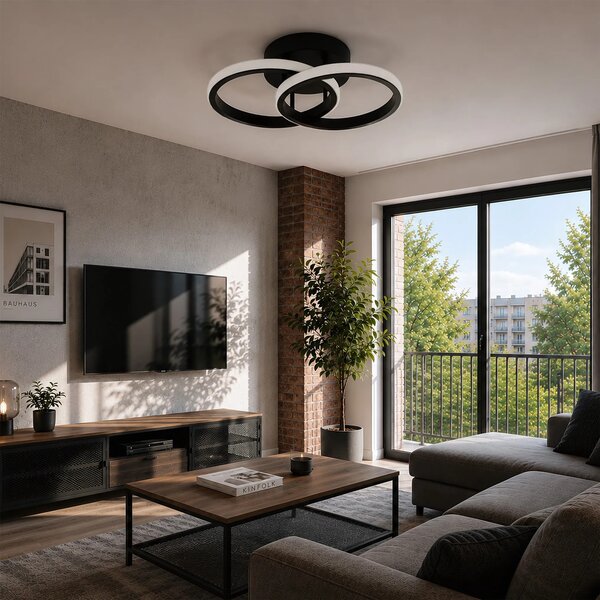 LED плафон LHJ121-C Черен