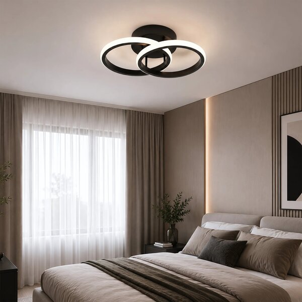 LED плафон LHJ121-C Черен