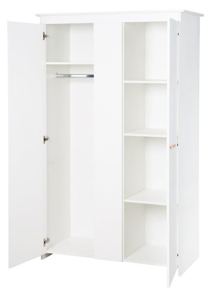 Бял детски гардероб 119x190x52 cm Anton – Roba