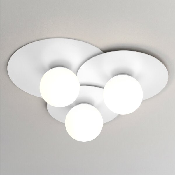 Плафон FLAT 3xE27/15W/230V 55x60 см бял