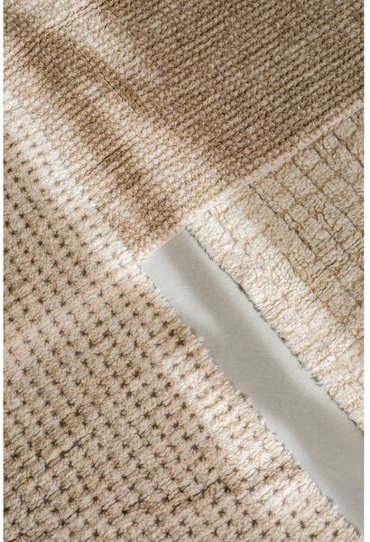 Ръчно изработен вълнен килим подходящ за пране в естествен цвят 80x140 cm Unexpected Wool – Lorena Canals