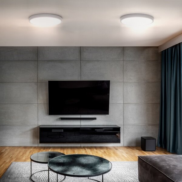 Solight WO8019 - LED Димируем плафон ESTELA LED/36W/230V+д.у. Ø 30 см бял