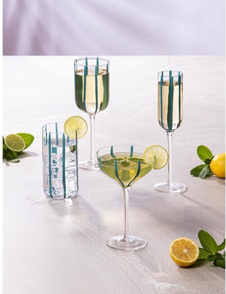 Стъклени чаши в комплект от 4 бр. 450 ml Stripe – Ladelle