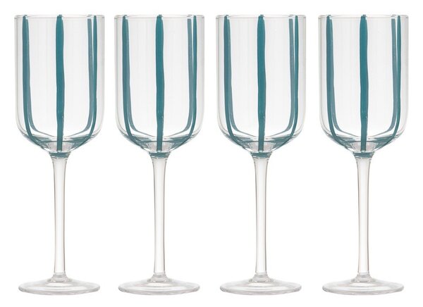 Чаши за вино в комплект от 4 бр. 350 ml Stripe – Ladelle