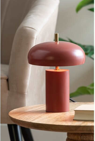 Светлочервена настолна лампа (височина 24 cm) Joya – Leitmotiv