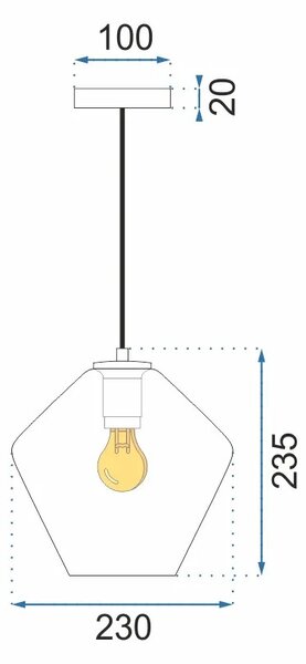 Пендел APP440-1CP Transparent