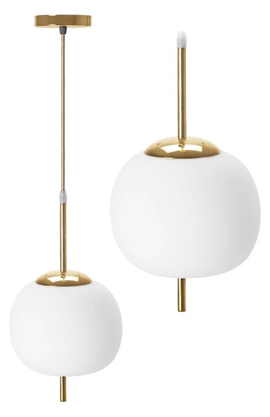 ПЕНДЕЛ СФЕРА Glass White/Gold APP669-1CP