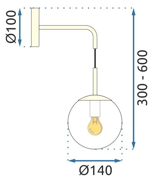Аплик Gold APP685-1W