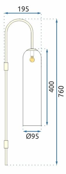 Аплик Gold APP664-1W