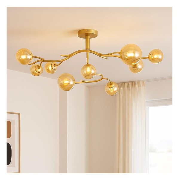 Brilagi - LED Полилей за повърхностен монтаж MISTEL 9xG9/3W/230V златист
