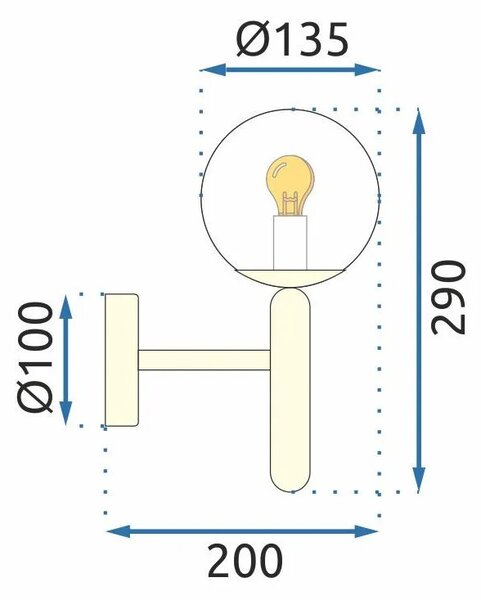 Аплик APP894-1W GOLD