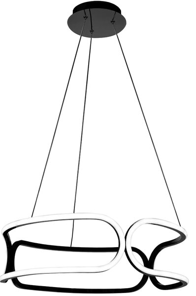Кристален полилей LED APP790-CP TRIO BLACK