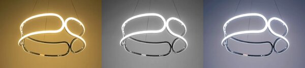 Кристален полилей LED APP790-CP TRIO BLACK