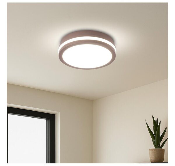 Brilagi - външно LED таванно осветително тяло BENE LED/18W/230V, диаметър 21,5 см, кафяво, IP54