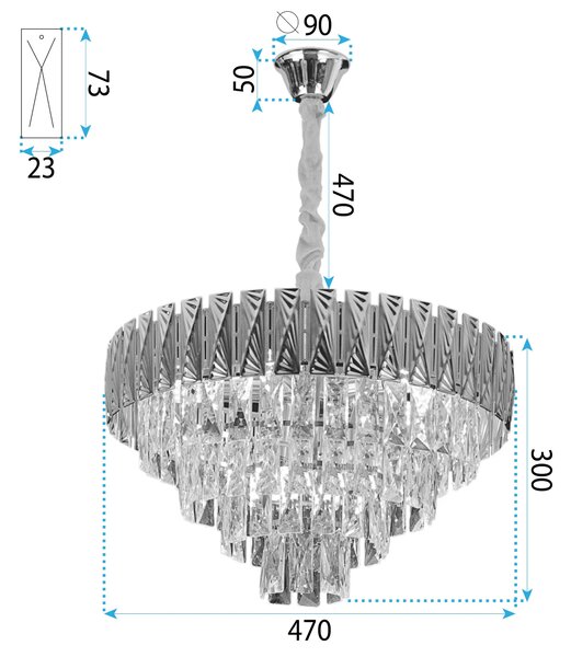 Пендел Cristal G059-CP