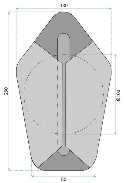 Аплик LED G030-W GOLD