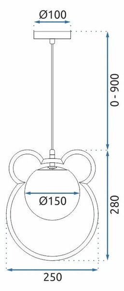 Пендел G105-1W Gold