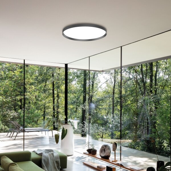Ideal Lux-LED Плафониера FLY LED/26W/230V 2700K Ø 45 см CRI90 IP40 черен
