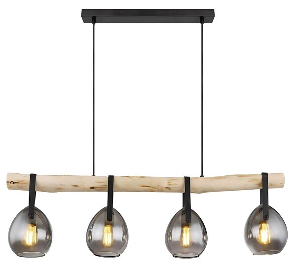 Плафон APP1775-4CP WOOD GREY