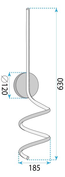 СТЕННА ЛАМПА LED LHJ061-W BLACK