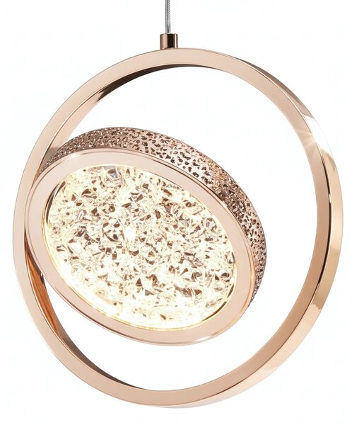 Висяща Кристална Лампа LHJ106-1CP LIGHT ROSE GOLD
