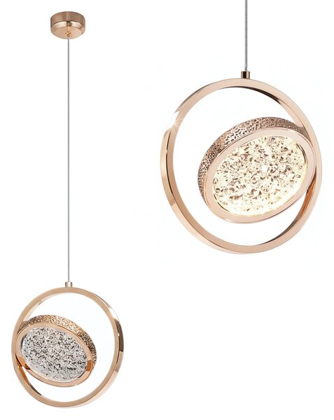 Висяща Кристална Лампа LHJ106-1CP LIGHT ROSE GOLD