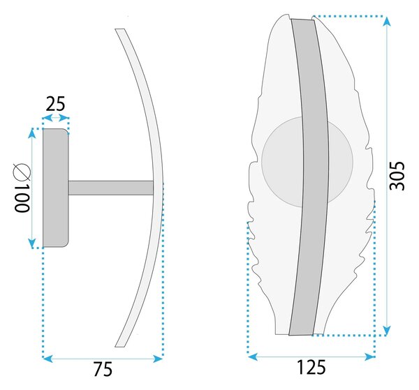 Аплик LED G140-W Gold