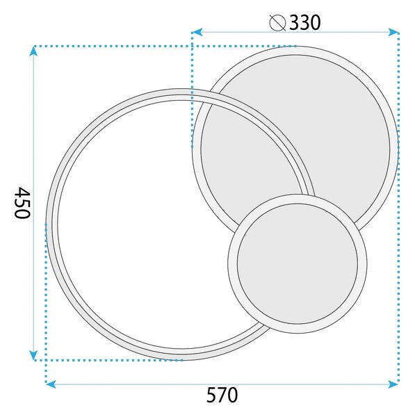 Плафон APP1710-C Gold LED