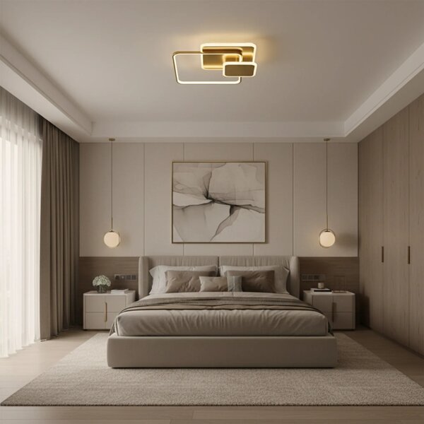 Плафон APP1714-C Brush Gold LED