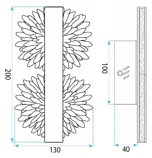 СТЕНЕН LED АПЛИК G147-2W GOLD BRUSH