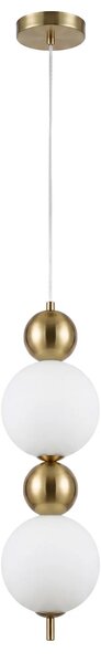 LED висящ полилей LHJ116-2CP четкано злато