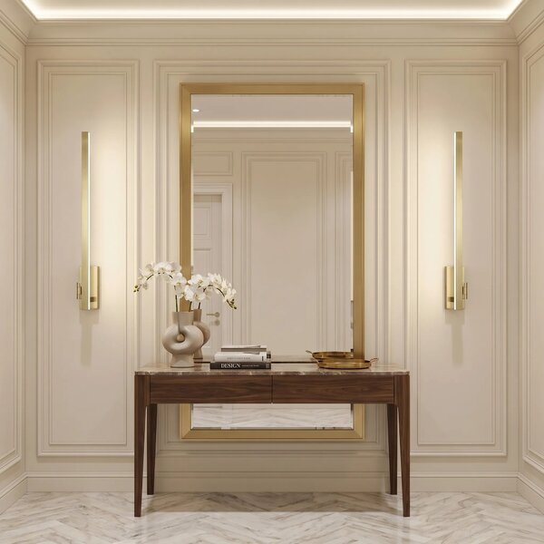 LED аплик за баня SWE033-1W 80cm BRUSH GOLD