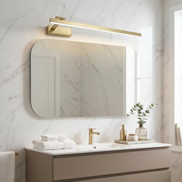 LED аплик за баня SWE033-1W 80cm BRUSH GOLD