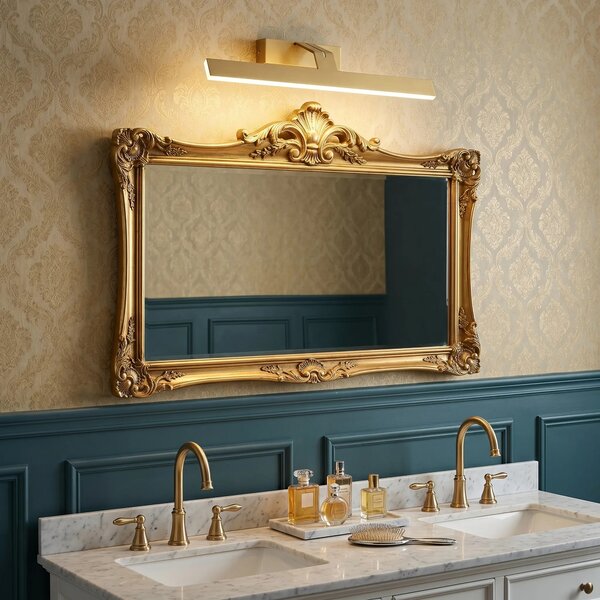 LED аплик за баня SWE007-1W 43cm BRUSH GOLD