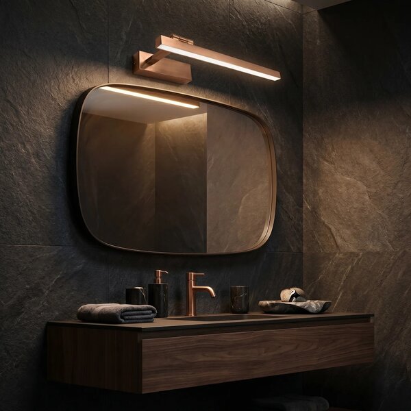 LED аплик за баня SWE037-1W 40cm BRUSH COPPER