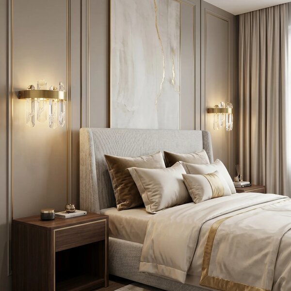LED стенен аплик SWE075-W Brushed Gold