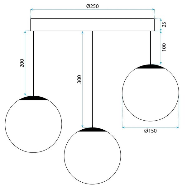 Пендел APP1815-3CPR BLACK