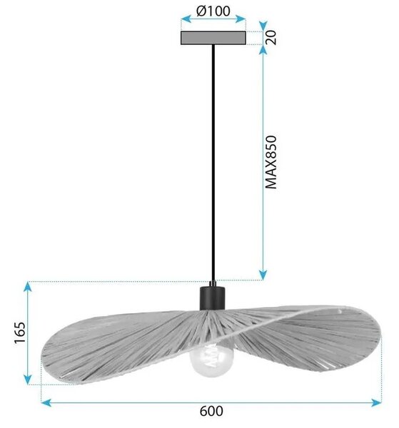 Пендел APP1826-1CP NATURE BLACK