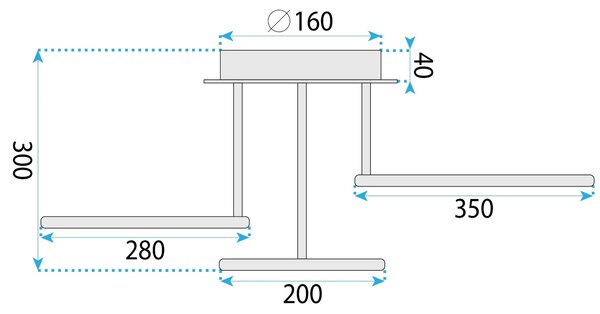 Плафон G122-3C GOLD LED