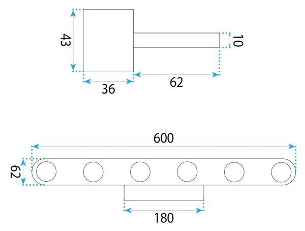 LED аплик за баня SWE057-W GOLD