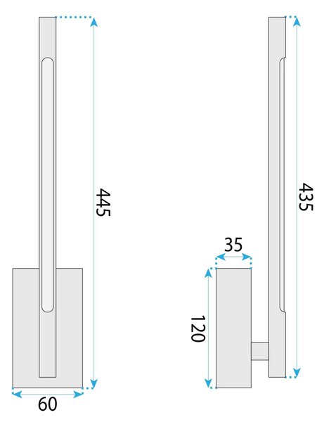 Аплик LED APP1798-W Black