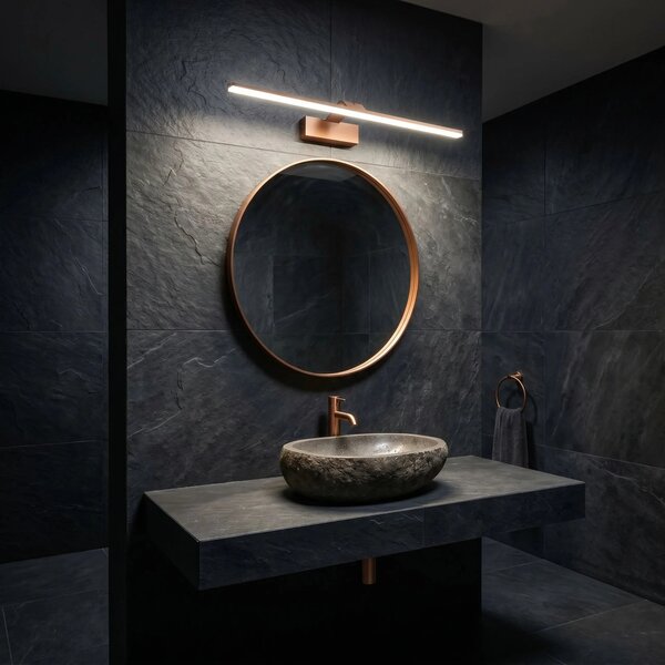 LED аплик за баня SWE014-1W 58cm BRUSH COPPER