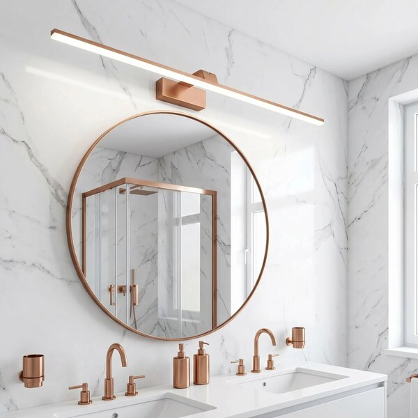 LED аплик за баня SWE015-1W 73cm BRUSH COPPER