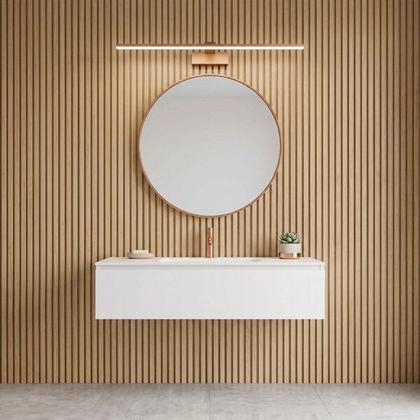 LED аплик за баня SWE015-1W 73cm BRUSH COPPER