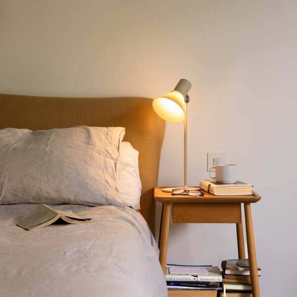 Anglepoise Настолна лампа тип 80 T1, бежова, 48 см, стъкло, Бежов, Дневна/трапезария, Алуминий, Дизайн