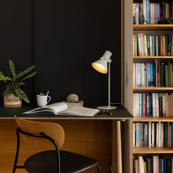 Anglepoise Настолна лампа тип 80 T1, GRAU, 48 см, метал, Сив, Дневна/трапезария, Алуминий, Дизайн