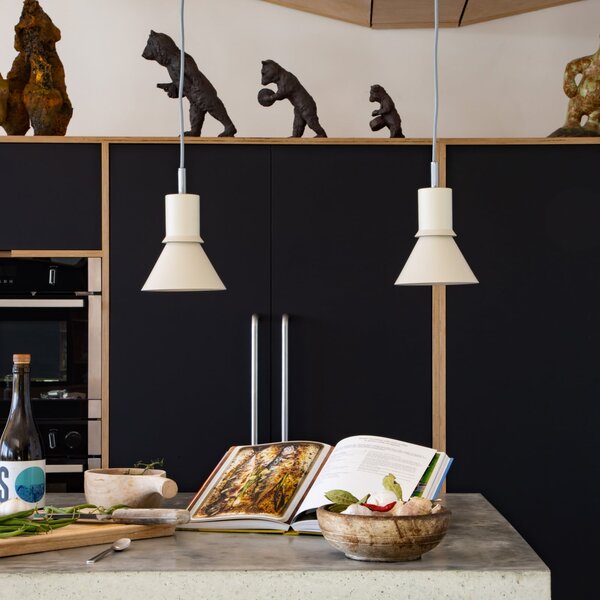 Anglepoise Осветително тяло с шарнирна стойка тип 80, бежово, Ø 15 см, метал, Затъмняване, Бежов, Кухня, Алуминий, Дизайн