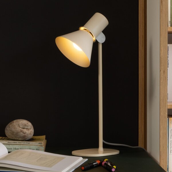 Anglepoise Настолна лампа тип 80 T1, бежова, 48 см, метал, Бежов, Дневна/трапезария, Алуминий, Дизайн