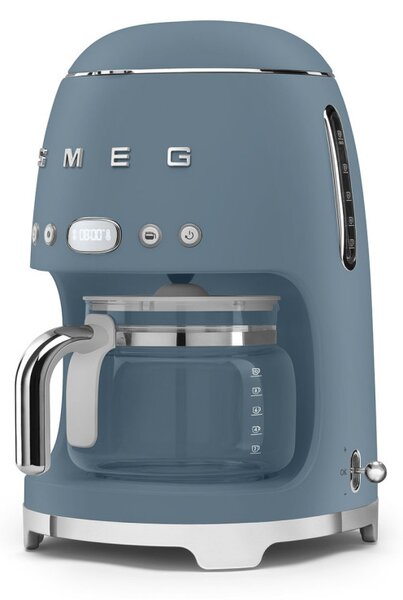 Кафемашина Smeg DCF02SBMEU, 1050 W, 1.4 л, Кана 1.25 л, До 10 чаши, Система против кипене, Буреносно синьо